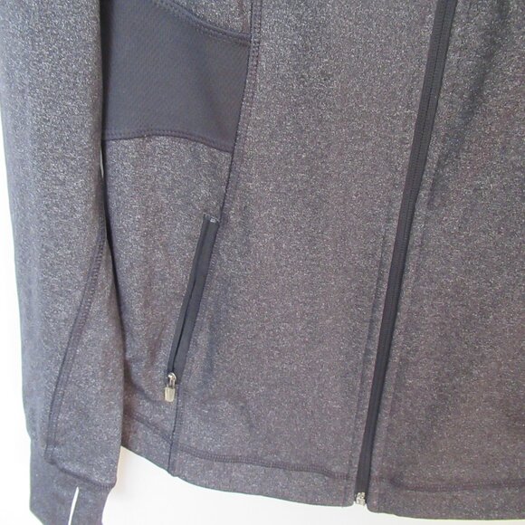 Old Navy Active gray fitted zip front long sleeve windbreaker jacket *Sz L* - Picture 3 of 7